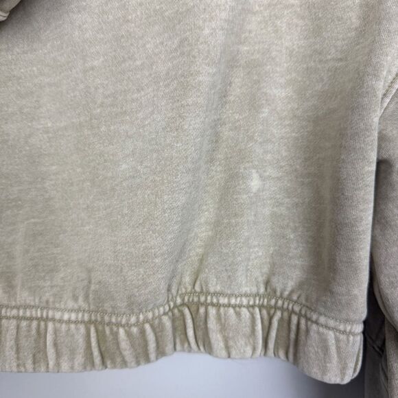 URBAN OUTFITTERS | Yogi Cropped Zip Fleece Hoodie Acid Wash Green Women’s Size M - Picture 11 of 11